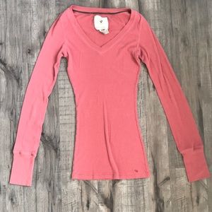 Abercrombie long sleeve v-neck shirt